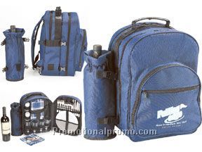Picnic back pack for 4 - Polyester 600D, pvc on back