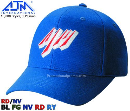 Pro Style. Wool Serge, 6 Panel Caps