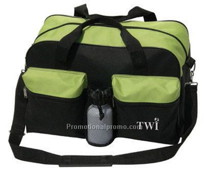 Retro Sling Bag - Green/Printed