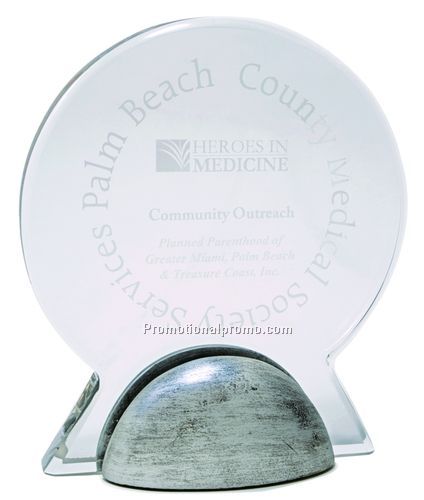Round Top Award with Polycast Base