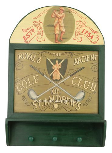 Royal & Ancient St. Andrews pub sign/coat hook