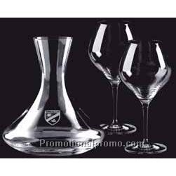 Saloma RW Carafe & 4 Stemless Wine