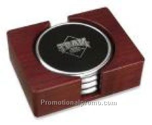 Set of 4 PS with Red Walnut Stand