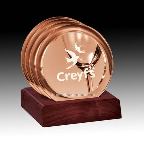 Set of 4 on Base - Aladdin Copper