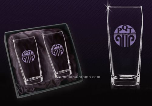 Set of pilsners in bellagio box - Printed