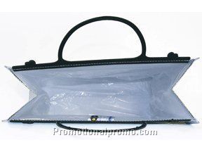 Small Silver Look cooler bag - PP non-woven + Alu