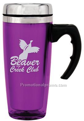 Steel City Commuter Travel Mugs - 18 oz. Purple