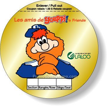 Stock Shape Brite Gold Foil Paper Roll Labels - Round