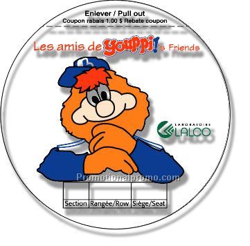 Stock Shape Clear Matte Polypro Roll Labels - Circle