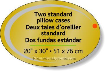 Stock Shape Dull Gold Foil Paper Roll Labels - Oval