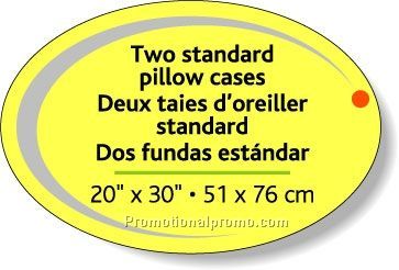 Stock Shape Fluorescent Chartreuse Roll Labels - Oval