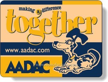 Stock Shape Fluorescent Orange Roll Labels - Rectangle with round corners