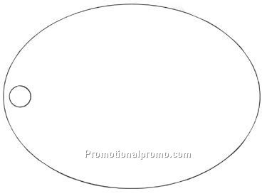 Stock Shape Tags - Oval 1 5/8