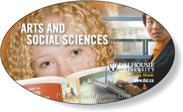 Stock Shape White Gloss Roll Labels for indoor use - Oval