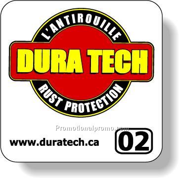 Stock Shape White Matte Roll Labels - Square with round corners