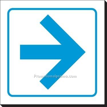 Symbol Sign - Direction 6" x 6"