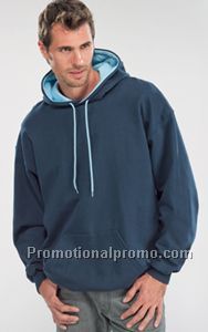 TWO TONE DOUBLE HOODED SWEATSHIRT