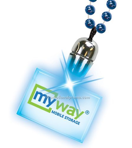 Tear Drop Blinking Pendant Necklaces