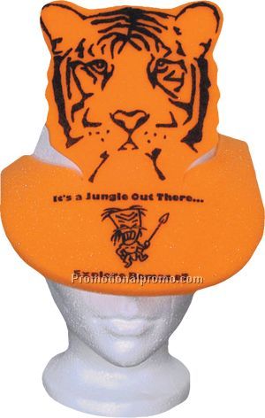 Tiger Foam Pop-Up Visor Hat