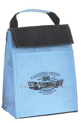 Traditional Lightweight Lunch Bag - Light Blue/Pri