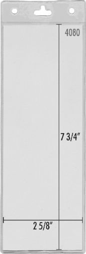 Vinyl convention ID badge holder pouch #4080