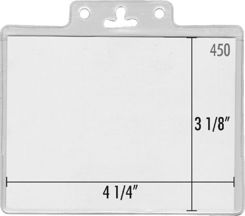 Vinyl convention ID badge holder pouch #450