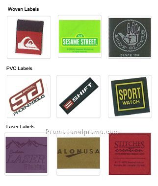 Woven, PVC, Laser Sample Labels