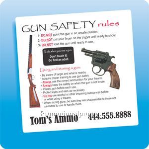 health & safety magnet - Gun Safety