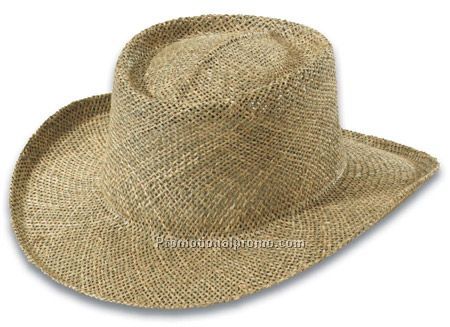 twisted seagrass straw hat / uv protected underbrim cover