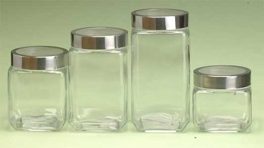 storage jar set with metal lid
  
   
     
    