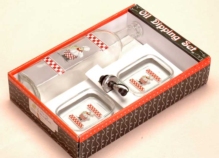 serving pieces with decal in display tray
  
   
     
    