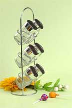 cruet set with metal stand
  
   
     
    