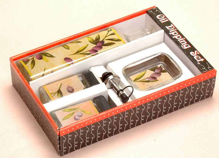 serving pieces with decal in display tray
  
   
     
    