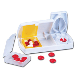 Pill Cutter with 2 Pill Boxes