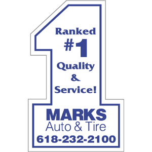 Imprinted Number One Magnet