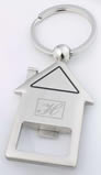 House Shape Metal Keyring
