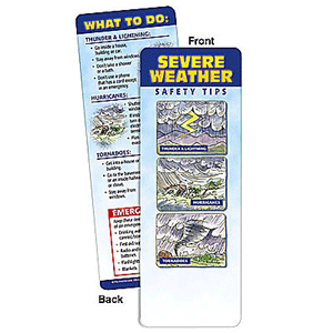 Severe Weather Safety Tips Bookmark