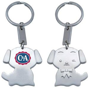 Decorative Key Holder/Metal Dog Keychain