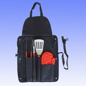 APRON BARBEQUE UTENSILS SET, MASTER CHEF