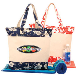 Jumbo Zipper Canvas Tote