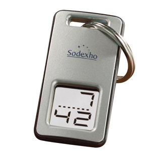 Icon Digital Clock Keychain