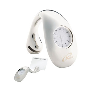 Magnifique Clock & Business Card Holder