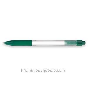 Paper Mate Spirit Frosted White Barrel/Green Grip & Trim Gel Pen