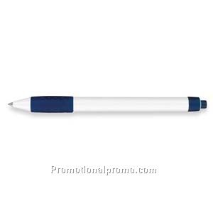 Paper Mate Groove White Barrel/Navy Trim Ball Pen