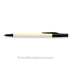 Paper Mate Write Bros Cream Barrel/Black Trim, Black Ink