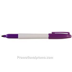 Sharpie Fine Point Grey Barrel/Purple Permanent Marker