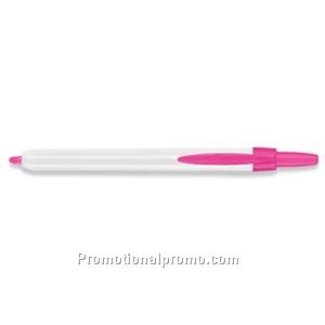 Sharpie Accent Retractable White Barrel, Pink Ink Highlighter