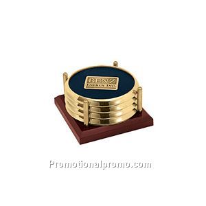 Four-Coaster Solid Cherry or Walnut Tray