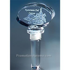 Image 3 Crystal(TM) Oval Wine Bottle Stopper