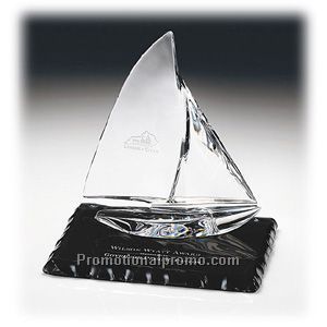 Sailboat on Bark Edge Base